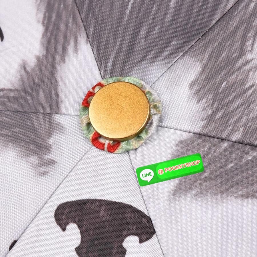 kusuguru Japan ร่มพับมีผ้าคลุม กันแดด กันฝน ป้องกันรังสียูวี สำหรับผู้หญิง ร่มพับ Parlor Suzuran-do