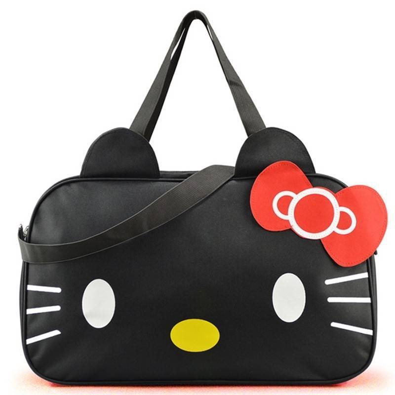 แบบขายดี มาเพิ่มค่ะ กระเป๋าแฟชั่นนำเข้า มาใหม่ พร้อมส่ง กระเป๋าเดินทางลาย KITTY น่ารักมาก วัสดุผ้าร่มกันน้ำ ด้านในใส่ของได้เยอะ ขนาดกำลังดีจะถือหรือสะพายก็สะดวก ใบนี้สุดคุ้มมากจ้า