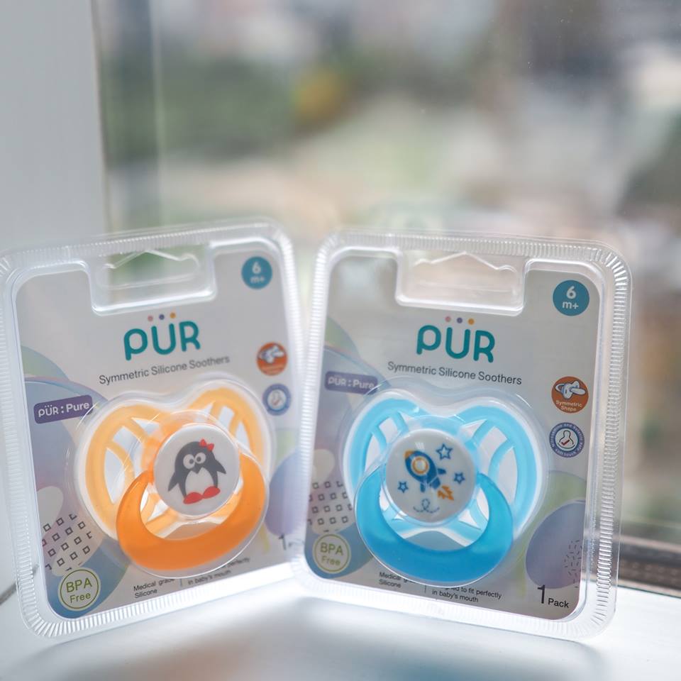 PUR จุกหลอกเชอรี่ รุ่น Ventilated สำหรับเด็ก 6 เดือนขึ้นไป