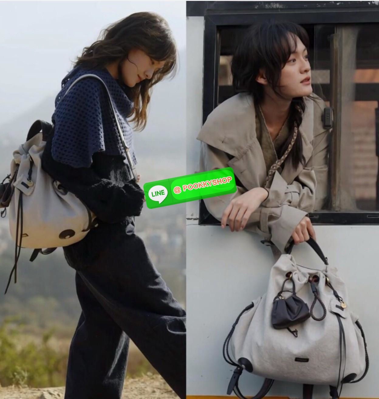 Songmont Series Backpack Female Small Capacity Songmont Drawstring Backpack กระเป๋าเป้สายรูดทรงชิคที่กำลังเป็นกระแสฮิตสุด ๆ เพราะดีไซน์เรียบเก๋ ใช้งานง่าย และแมทช์ได้หลายสไตล์ ดีไซน์ unisex ใช้ได้ทั้งผู้หญิงและผู้ชาย ดีไซน์: ทรงถุงสายรูด (Drawstring) ดูมิ