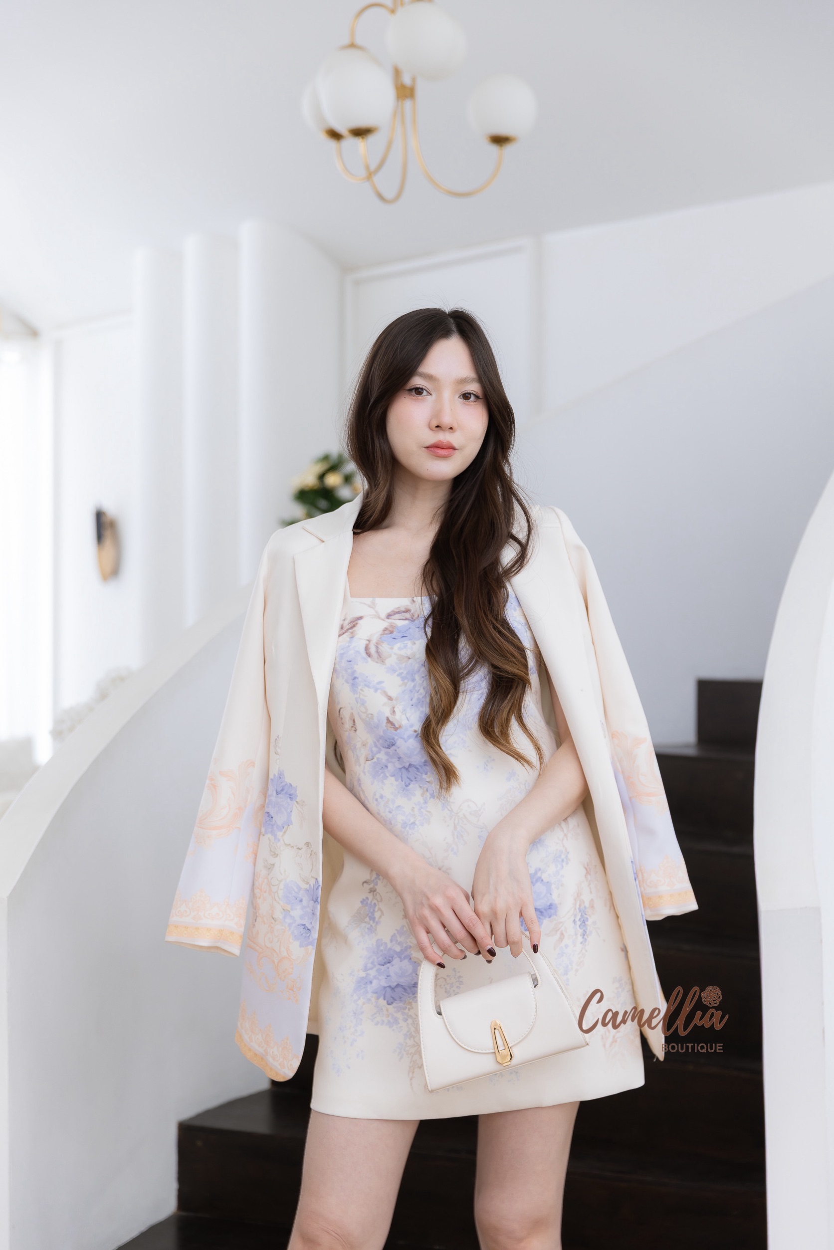 ชุดเซทแฟชั่น สุดคุ้มชุดset เสื้อBlazer +เดรสแขนกุด