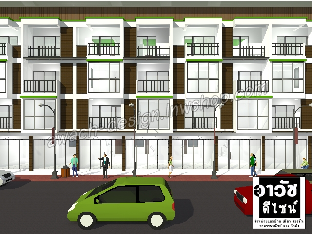 J305 อาคารพาณิชย์ 4 ชั้น 5-6 ห้องนอน 4 ห้องน้ำ