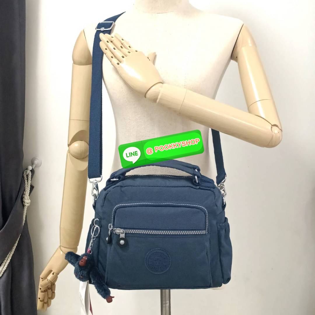 KIPLING Square Handbag & Shoulder bag กระเป๋าถือหรือสะพายข้าง ขนาดกลาง วัสดุ Polyester 100%