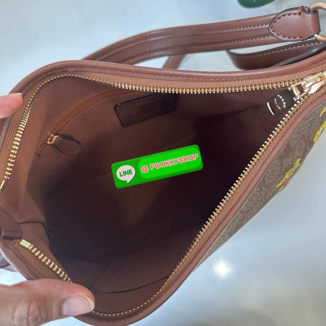 COACH LAUREL SHOULDER BAG IN SIGNATURE CANVAS WITH FLORAL PRINT (CR150) 🔖กระเป๋าถือ/สะพายข้าง คอลเลคชั่นใหม่ โดดเด่นปริ้นลายดอกไม้