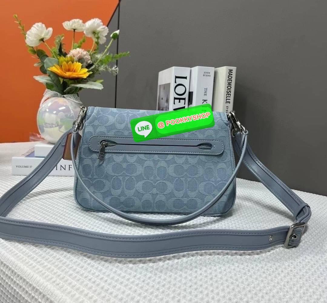 Coach Soft Tabby Shoulder Bag In Signature Denim