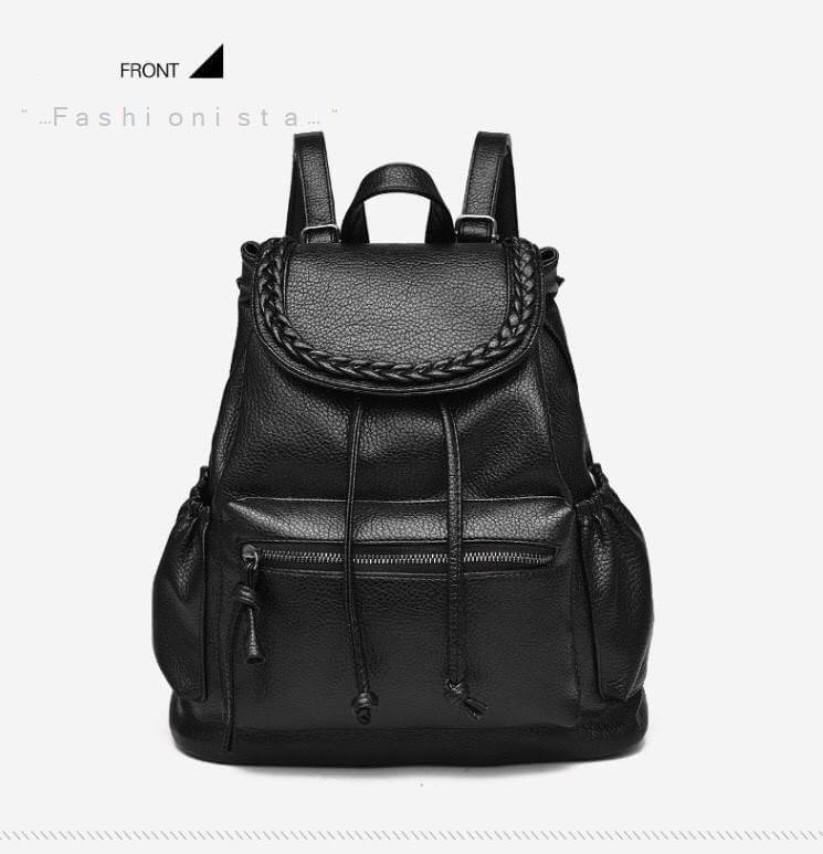 งานช่องซิปหน้า และช่องใส่ของด้านข้างซ้าย-ขวา FASHION STYLE KOREA สินค้ามาใหม่พร้อมส่ง กระเป๋าสะพายแฟชั่นทรงแบ็คแพ็ค วัสดุ pu เนื้อนิ่มมันเงา ขนาดกลางไม่ใหญ่มากเหมาะกับการพกพาของใช้ติดตัวประจำวัน มีช่องใส่ของด้านหน้า ด้านข้าง แบ่งสัดส่วนจัดเก็บของได้หลายช่