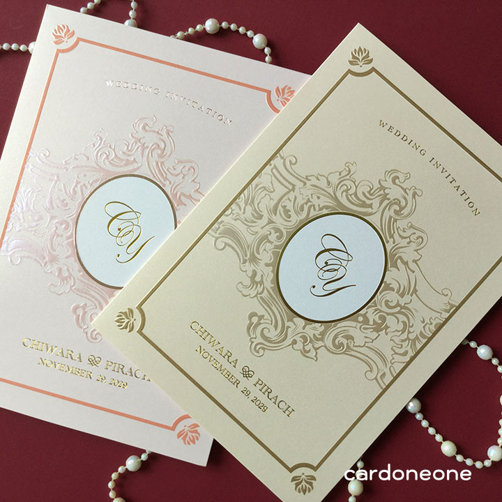 การ์ดแต่งงานพรีเมี่ยม วินเทจ