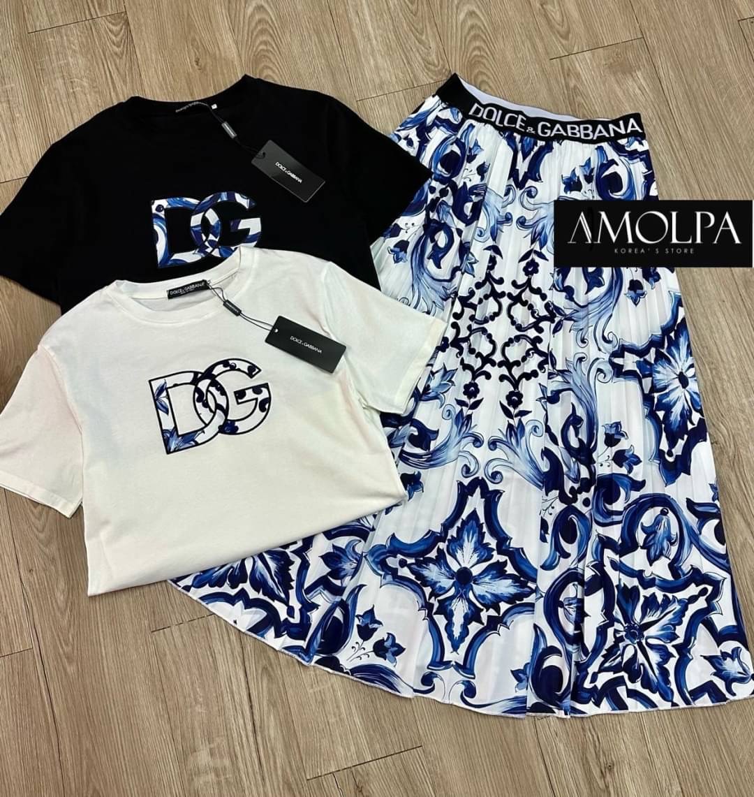 MUST HAVE！SET SKIRT DG ผ้าดีม๊ากกกกกกก 🔥🔥 พร้อมส่ง !!! SET SKIRT DG งานใหม่ชนช๊อป ผ้าดีมาก เย็นมากๆ ห้ามพลาดเลยน๊า สวยสุดๆ