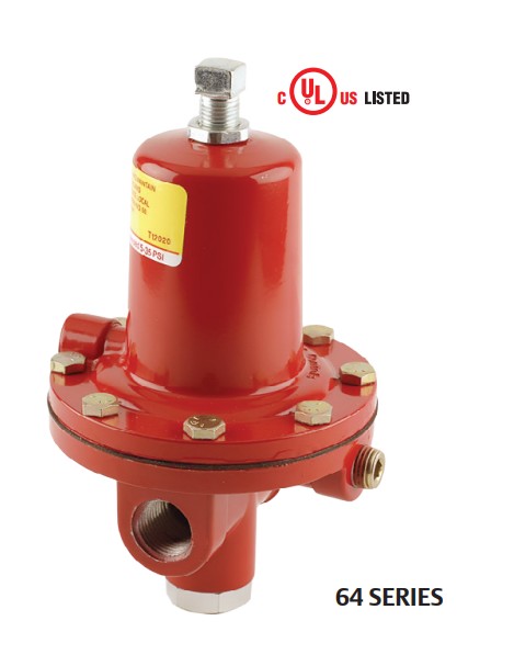 Fisher LPG High Pressure Regulator หัวปรับแรงดันแก๊ส 64 Series Size 1/2"