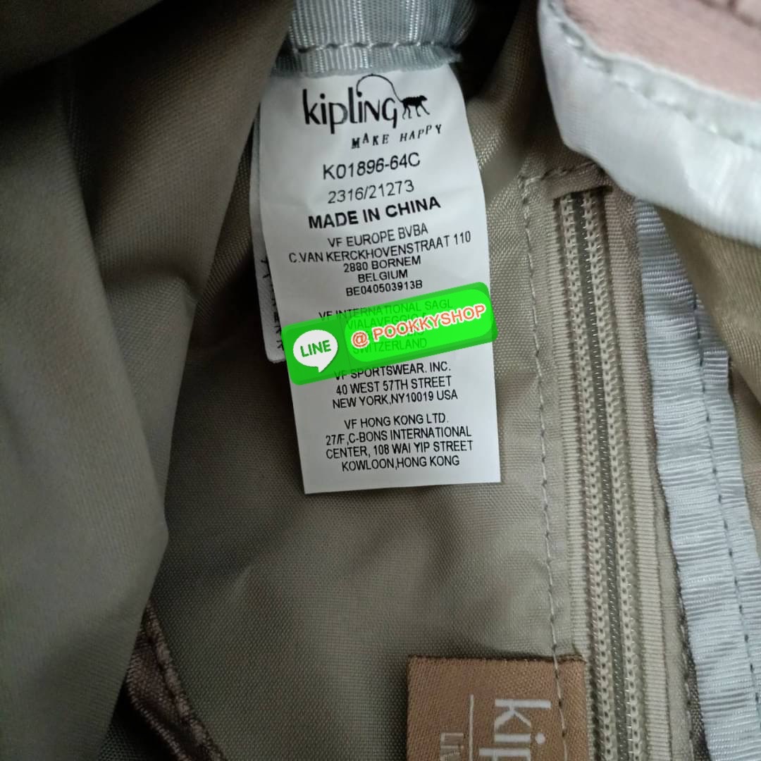 KIPLING YASEMINA Fanny Pack ซับในสีพื้น หัวซิปโลหะไม่มีอักษรแบรนด์ กระเป๋าคาดอกหรือคาดเอว วัสดุด้านนอก Nylon +polyester