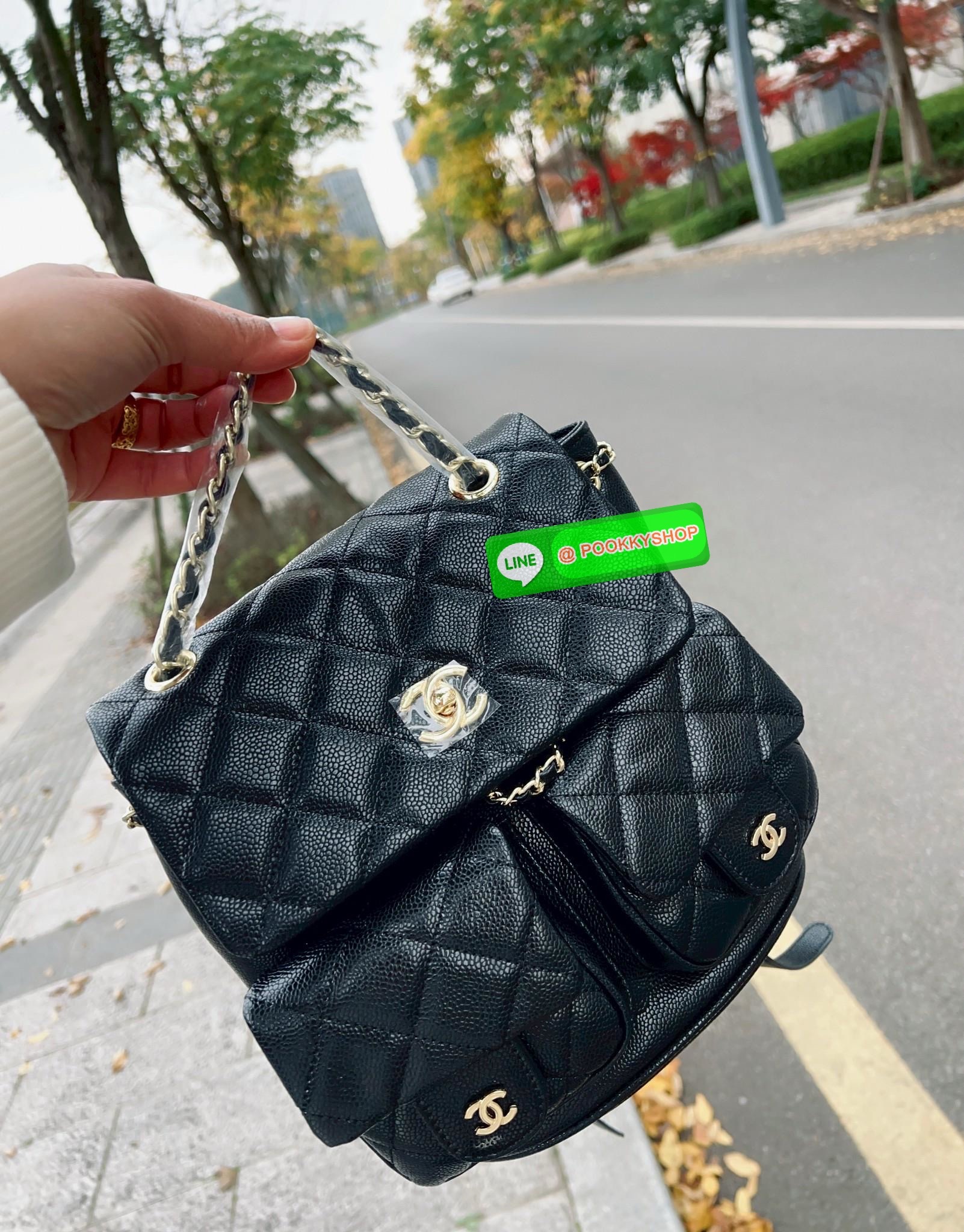 CHANEL DUMA CAVIAR BACKPACK ((vip gift ตปท.)) 🔖พร้อมส่ง! อย่ารอช้าที่จะสวยกันค่าาสาวๆ กับกระเป๋าสะพายหลัง หนังคาเวียร์นิ่มลายสวยค่ะ