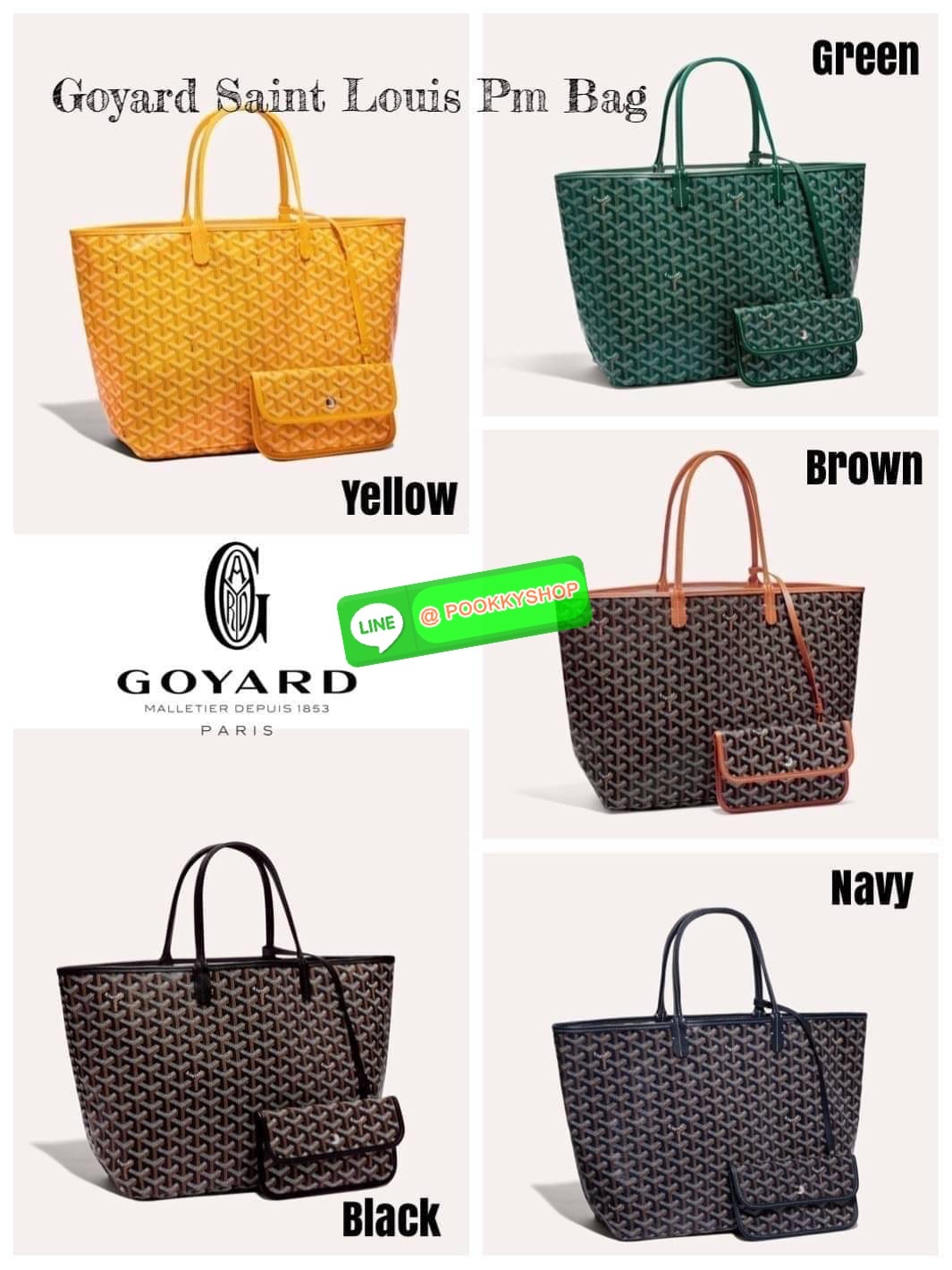 💕 Goyard Saint Louis Pm Bag กระเป๋าสุดคลาสสิกจากแบรนด์เก่าแก่ของฝรั่งเศส ความพิเศษคือแต่ละใบต้องเพนท์ลายโมโนแกรม Chevron ด้วยมือเท่านั้น จึงเป็นเหตุผลที่กระเป๋า Goyard กลายเป็นหนึ่งในกระเป๋าที่คนต้องการ โดยเฉพาะรุ่น St. Louis Tote ที่ว่ากันว่าเป็น