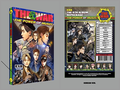 EXO 4TH ALBUM REPACKAGE - THE WAR (THE POWER OF MUSIC) (KOREAN VERSION)
