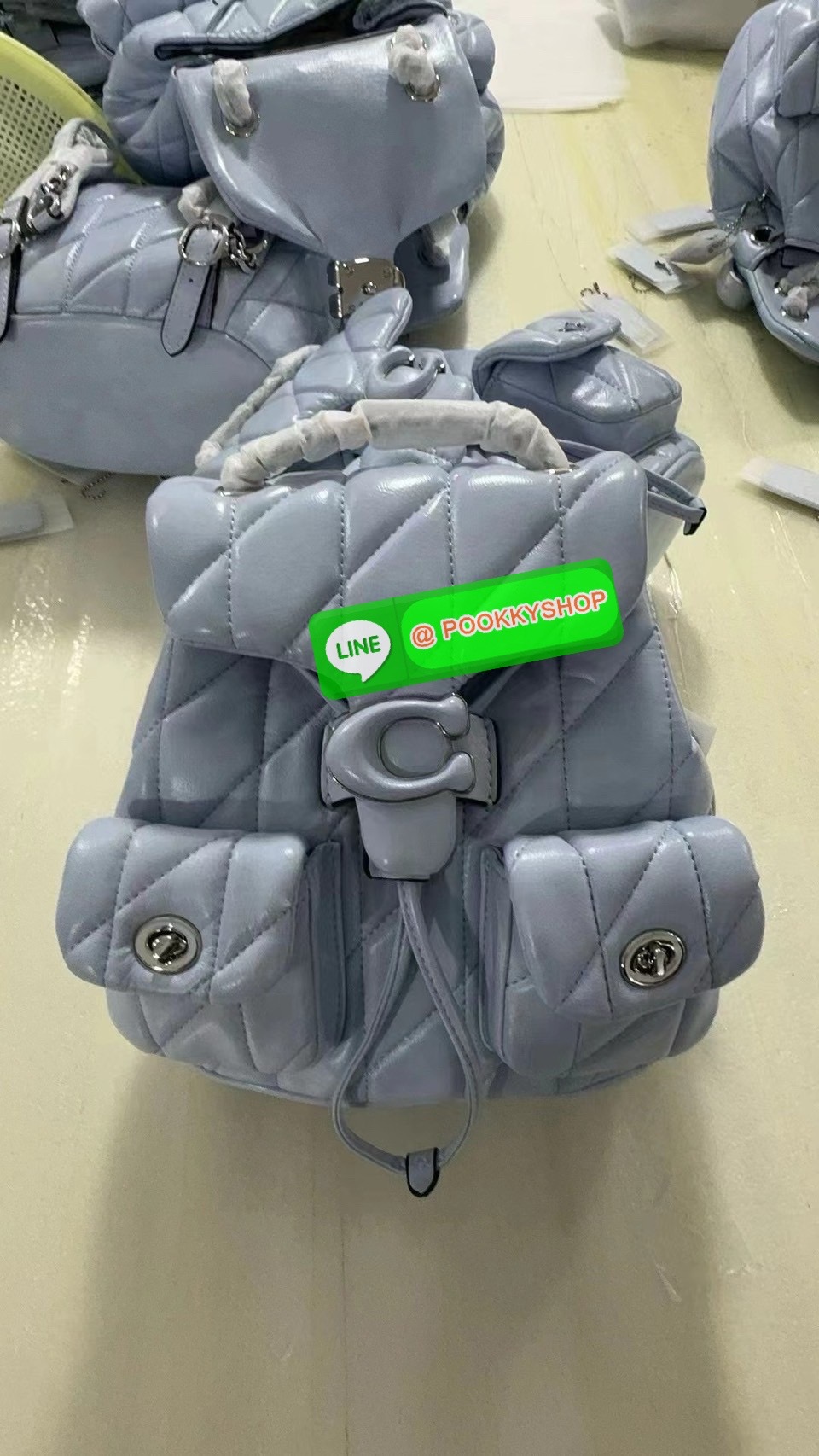 NEW ARRIVAL! สวยเกินห้ามใจ หนังนิ่มฟูสุดๆไปเลยค่า COACH TABBY QUILING BACKPACK ((CU076)) 💌พร้อมส่ง! ใหม่ก่อนใคร กับกระเป๋าทรงที่ฮิตเกินต้าน หนังแท้อย่างดี หนังนิ่ม ฟู ลื่นเงาแววสวยมากๆ ตัดกับอะไหล่ทองแย่างลงตัว