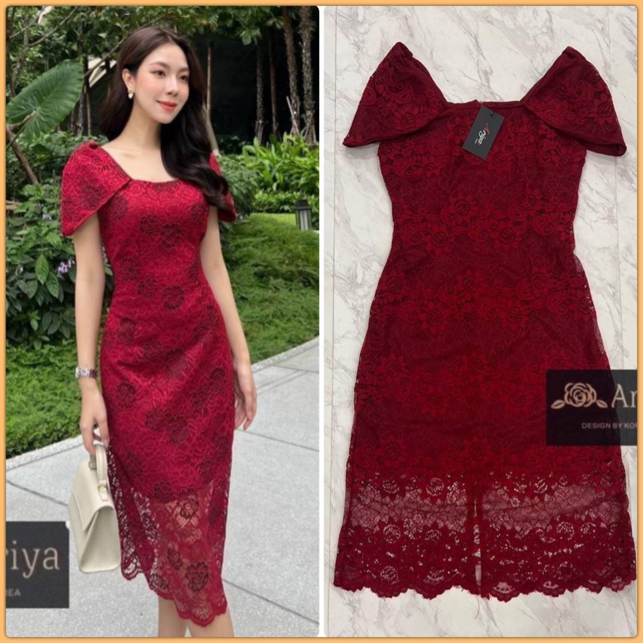 เดรสผ้าลูกไม้ ทรงสวย มาพร้อมมากแม่ใส่สบายใส่ทำงาน ความสวยเป๊ะจัดเลย ใส่เที่ยว. งานหรูดูแพง