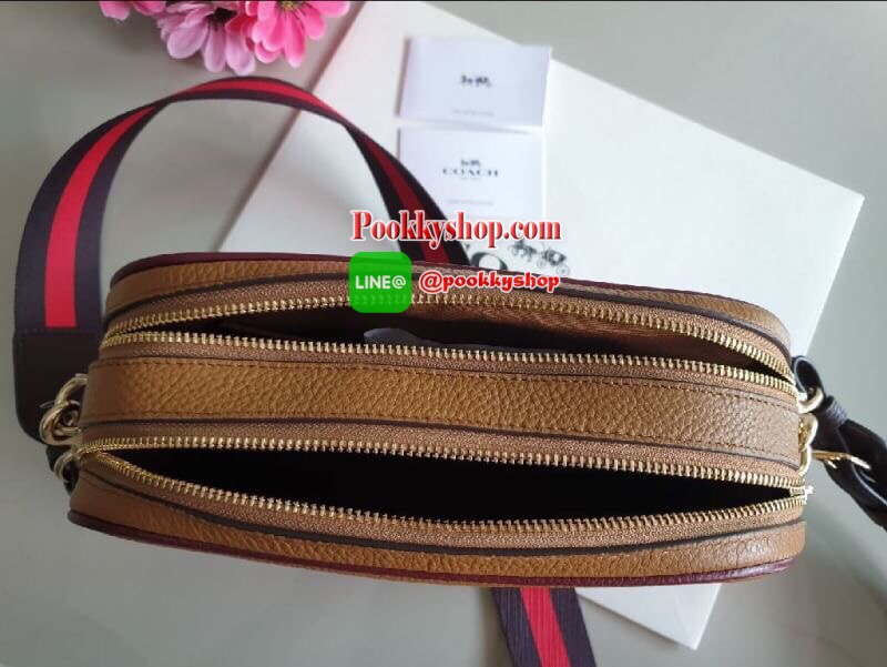 Coach F75818 F72704 Jes crossbody 2 ซิปรุ่นใหม่ ปั๊มลายรถม้า สายสะพายแบบสปอร์ต สวยงามมากค่ะ