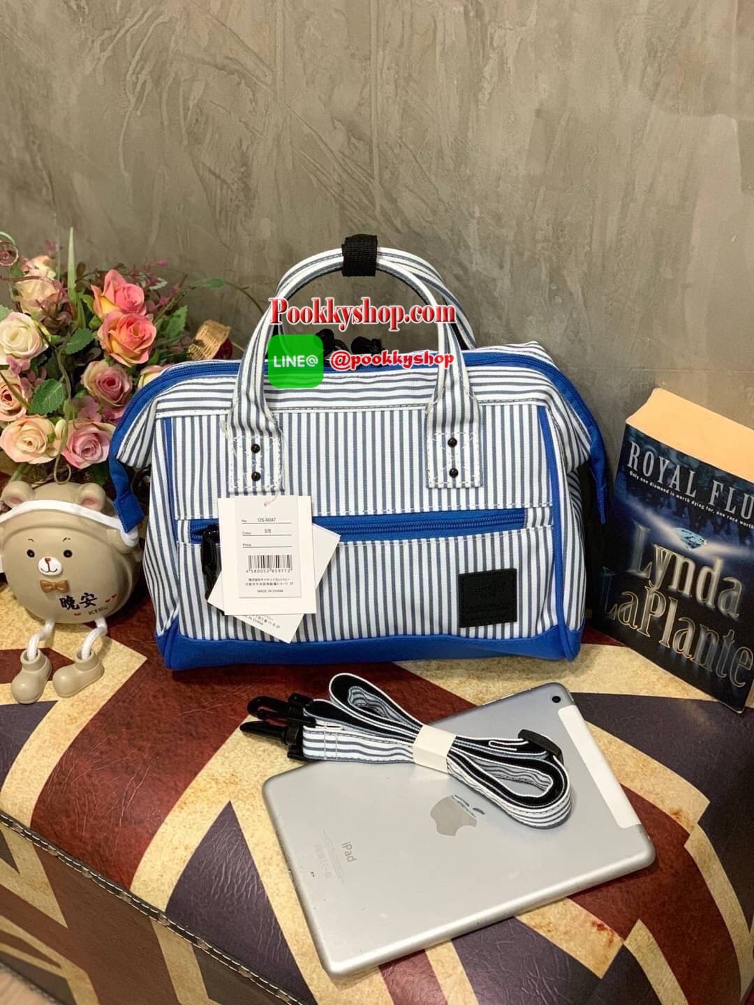 ANELLO MINI SHOULDER BAG MULTI COLOR OS-N047 กระเป๋าสะพายข้าง Multi Colors Collection สีสันสดใสสะดุดตา มี Logo เป็นยางนูนสีดำตัดกับสีกระเป๋า ทำให้ดูน่าใช้มากยิ่งขึ้น (Lining anello) วัสดุpolyester มีลักษณะเฉพาะตัวด้วยสี Two Tone ทั้งตัวกระเป๋า,ซิป,ก้นกระเ