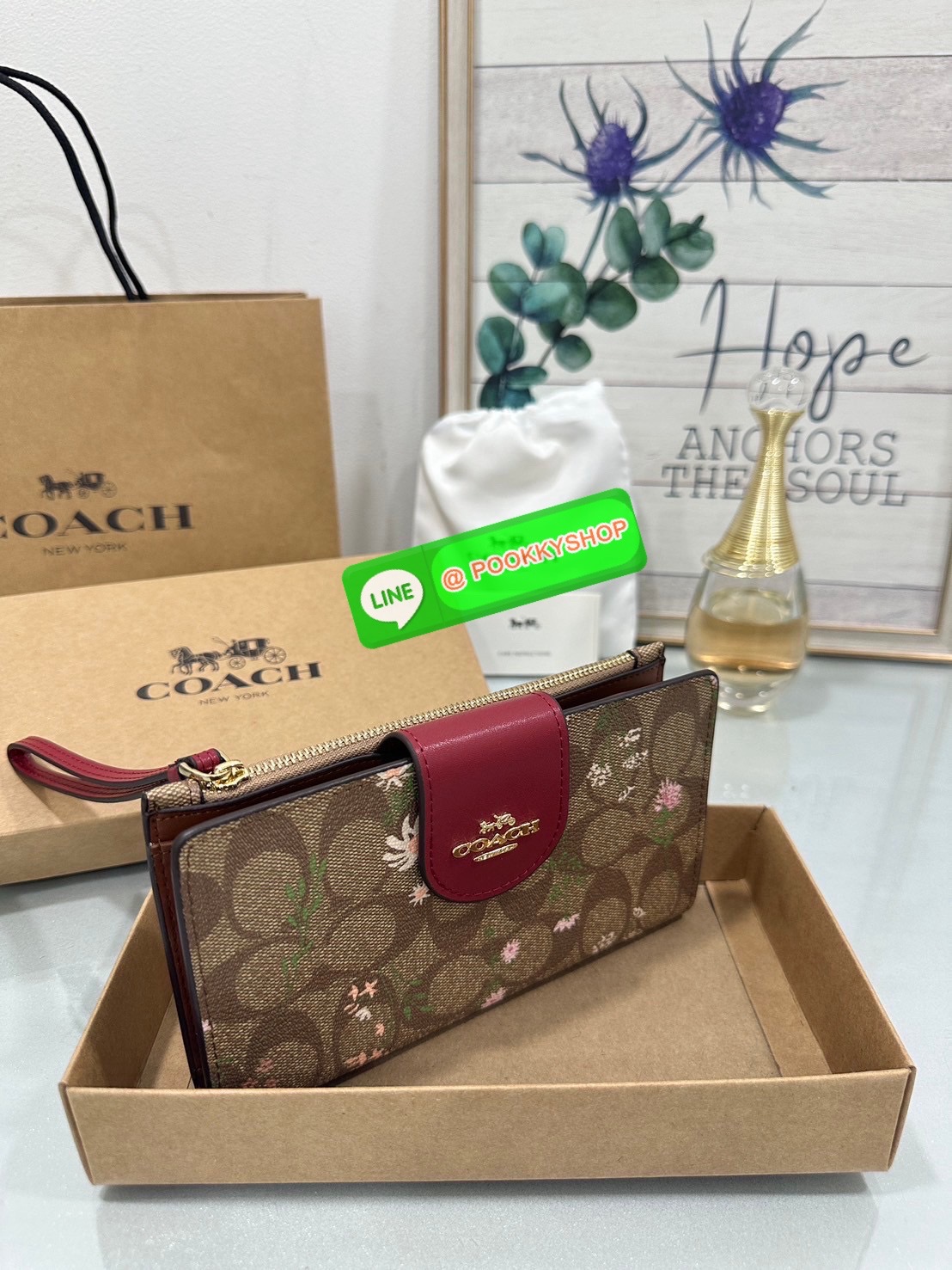 Coach Tech Phone Wallet In Colorblock Signature COLOR: signature canvas/