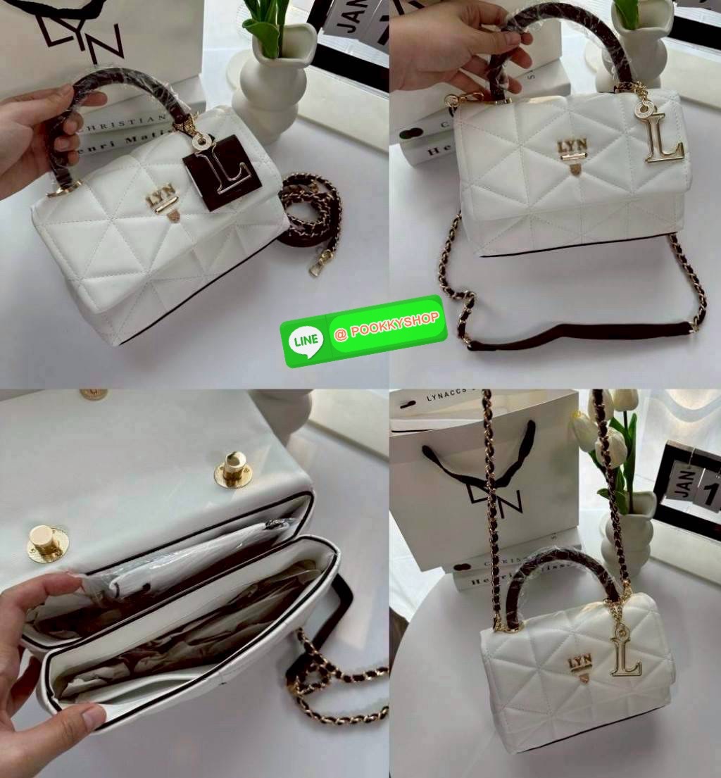 กระเป๋า LYN รุ่นหูจับ มีสายสะพายยาว +ตัวห้อย รุ่นโคโค่ COCO