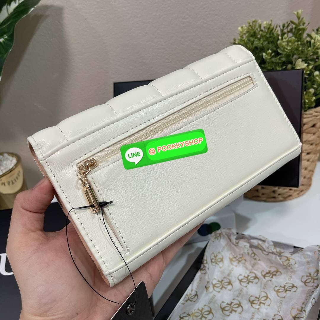 Guess แท้ Outlet กระเป๋าตัง ใบยาว เปิดปิดด้วยกระดุมแม่เหล็ก ใครชอบใส่บัตรได้เยอะ ต้องรุ่นนี้เลย