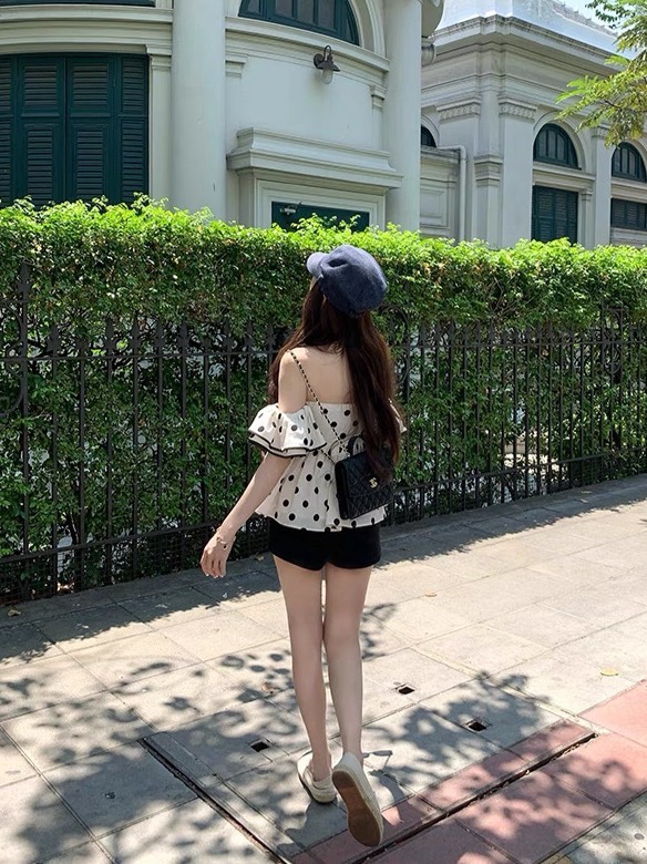 ชุดเซทแฟชั่น เสื้อลายจุดสวยแซ่บสไตล์ลูกคุณ สามารถปรับใส่ได้