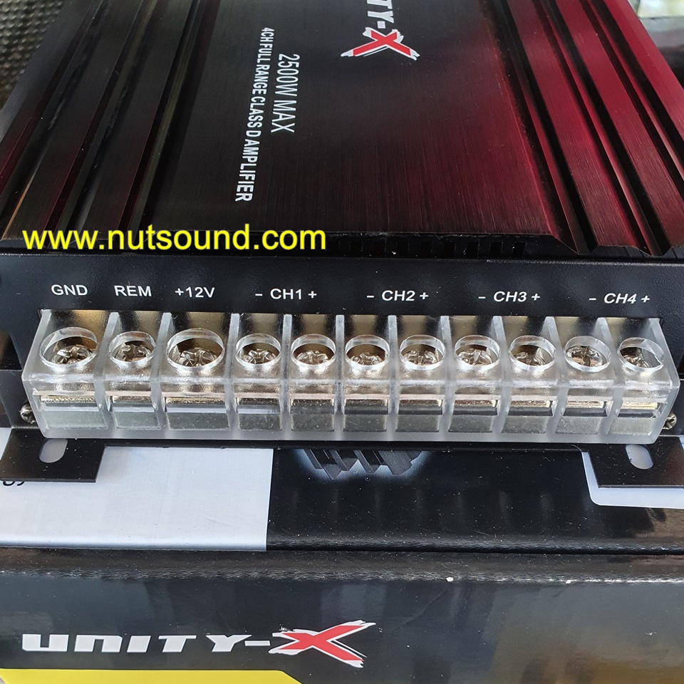 เพาเวอร์แอมป์รถยนต์ CLASS D 4ch 2500 W เพาเวอร์แอมป์ คลาสดี สำหรับขับกลางแหลม