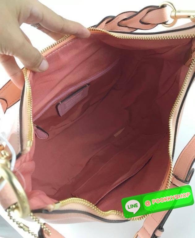 Coach C9190 Jules Hobo Shoulder Crossbody bag Refined pebble leather Inside zip and multifunction pockets Zip-top closure, fabric lining Detachable handle with 11" drop Outside zip pocket