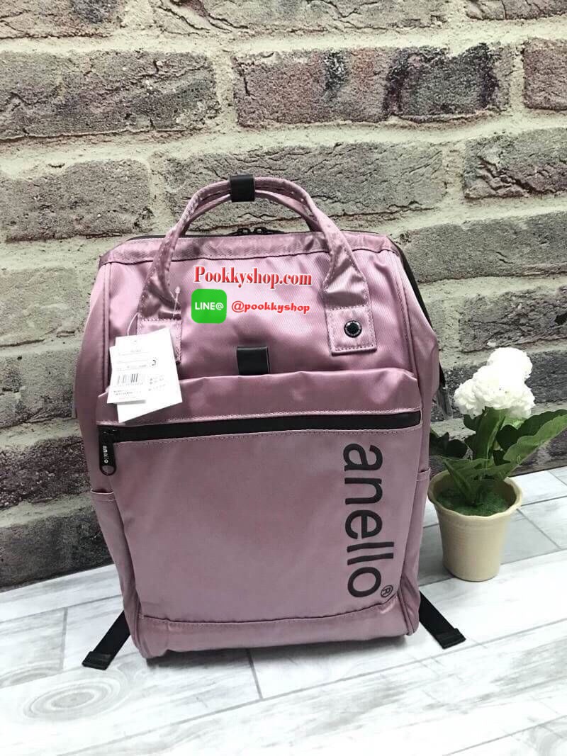 ❤️ 6500 เยน ❤️ งาน3ป้าย/มีไอจีและเฟส ❤️ ภายในมีวดป(code) ANELLO REPELLENCY WATERPROOF SERIES รุ่นชนช้อป!!! กระเป๋าเป้สะพาย ขนาด Classic วัสดุNylon หนา ตัวซิปทุกจุดปิดด้วยpvc กันน้ำซึมผ่าน ภายในมีช่องใส่แล้ปท้อป ด้านหลังบุหนา มีตัวล้อค