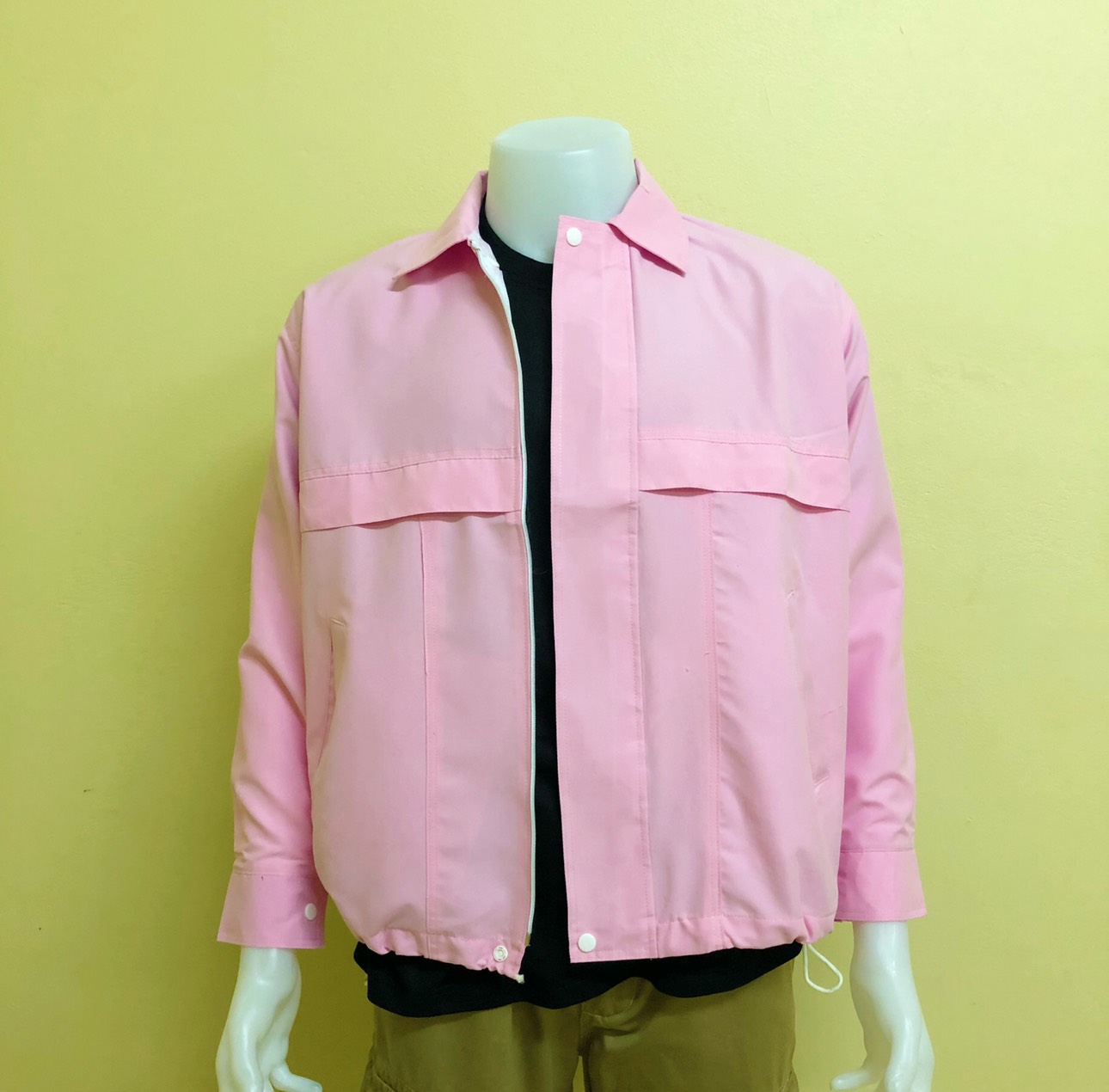 รหัส K5 : เสื้อแจ็คเก็ตสีชมพู