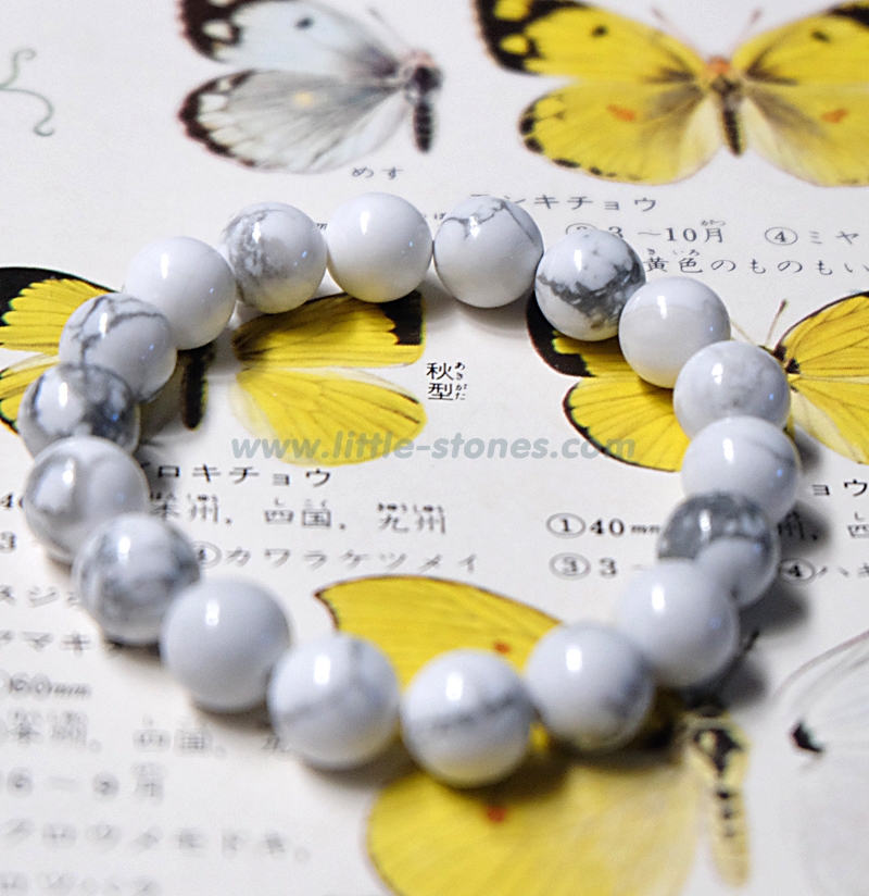 ++ Howlite - ฮาวไลท์ เม็ดกลมขนาด 10 mm ++