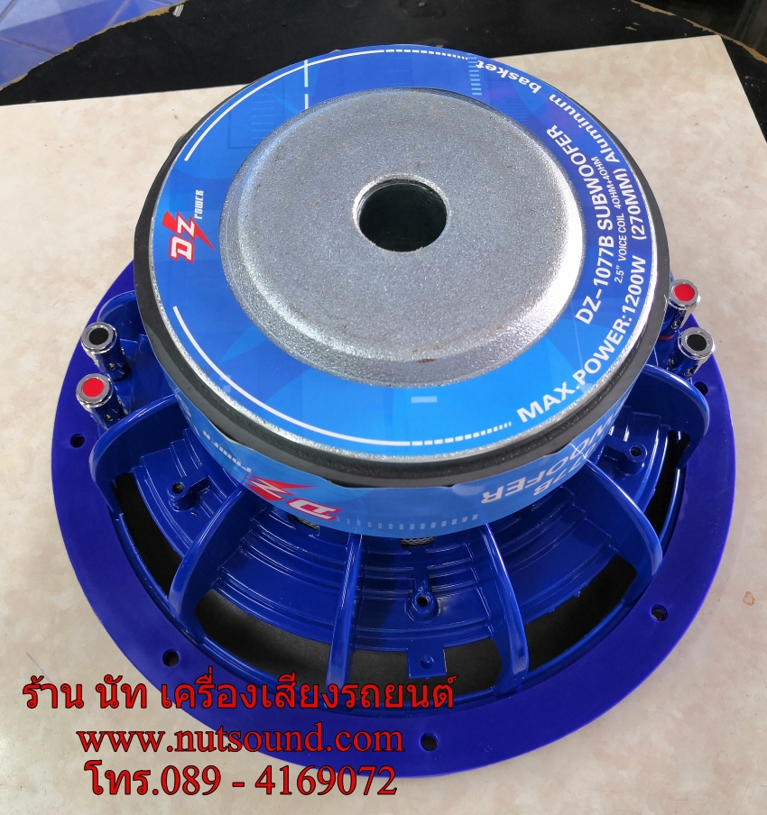 ลำโพงรถยนต์ ซับวูฟเฟอร์ 10 นิ้ว โครงหล่อ ยี้ห้อ DZ (จำนวน 2 ดอก)