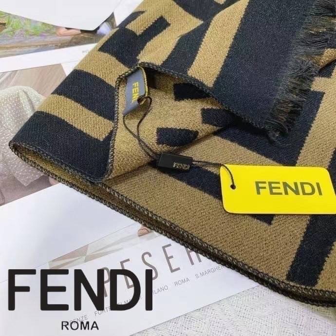 NEW ARRIVAL!!! 👑FENDI FF SCARF👑 ผ้าพันคอชนShop Fendi เนื้อผ้านุ่มนิ่มทอลายFFทั้งผืน งานสวย คลุมไหล่ พันคอ ใครมีทริปไปเที่ยวต่างประเทศเริ่มเย็นแล้ว ต้องมีเลยคะ งานป้ายครบ สาวๆห้ามพลาดเลยคร่าา