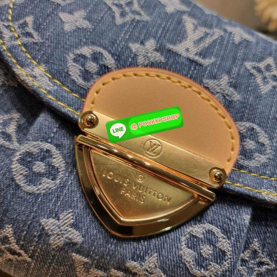 LV sunset monogram denim bag 🔆 Details แรงมากฉุดไม่อยู่ กับกระแสคอลใหม่ lvremix ดีไซน์แบบตัวมัม y2k รูปทรง baguette สวยดูแพง ใบนี้ก็ฉ่ำสุดๆ เป็นกระเป๋าสะพายไหล่ ที่สามารถปรับเป็นสะพายข้างได้