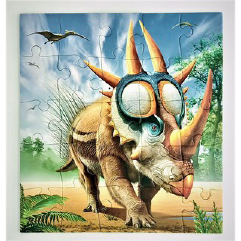 จิ๊กซอว์เด็ก Dinosaur Puzzles ของเล่นเสริมพัฒนาการสำหรับเด็ก 3-4 ปี