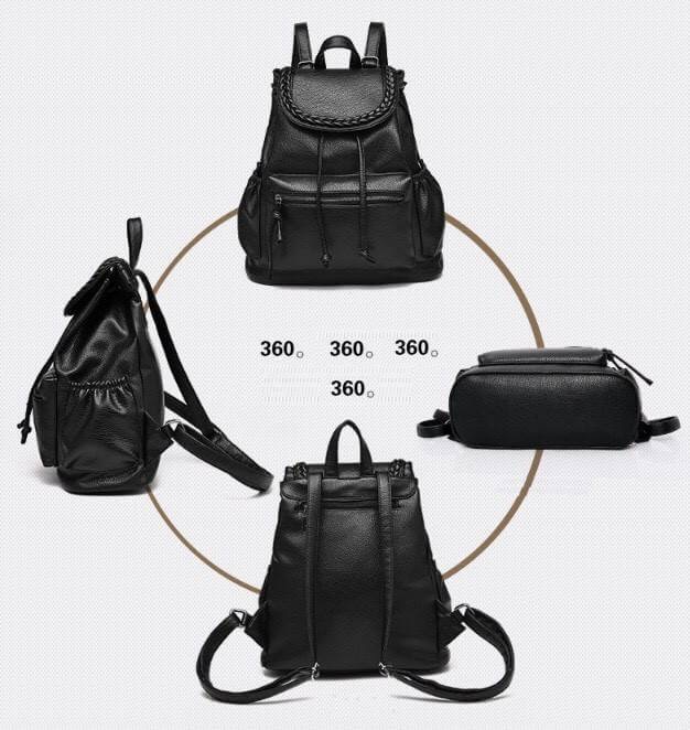 งานช่องซิปหน้า และช่องใส่ของด้านข้างซ้าย-ขวา FASHION STYLE KOREA สินค้ามาใหม่พร้อมส่ง กระเป๋าสะพายแฟชั่นทรงแบ็คแพ็ค วัสดุ pu เนื้อนิ่มมันเงา ขนาดกลางไม่ใหญ่มากเหมาะกับการพกพาของใช้ติดตัวประจำวัน มีช่องใส่ของด้านหน้า ด้านข้าง แบ่งสัดส่วนจัดเก็บของได้หลายช่