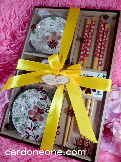 ของรับไหว้งานแต่ง ชุดตะเกียบถ้วยจีน