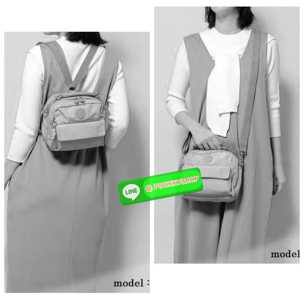 Kipling Candy 3 Ways กระเป๋าสไตล์มินิมอลล์ น้ำหนักเบาทำหลายสไตล์ ทั้งในแบบถือ สะพายพาดลำตัว หรือจะเป็นเป้ขนาดเล็กก็ได้ มีช่องซิปจัดระเบียบสิ่งของหลายช่อง ใส่สิ่งของจำเป็นได้ครบครัน