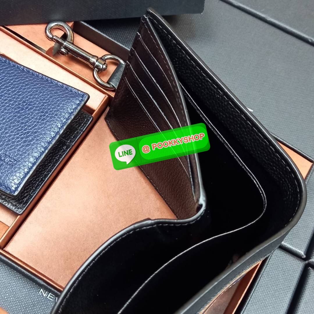 NEW IN💥>>มีกันหรือยัง ใช้แล้วหล่อมากน้า😎//>>COACH 3-IN-1 WALLET WITH VARSITY STRIPE WITH KEY FOB LIMITED BOX (COACH F24649)🍁กระเป๋าสตางค์ มี ID ใบลูก สำหรับใส่บัตรแยก มีพวงกุญแจ ใช้แล้วดูหล่อสุดๆ🔸️**จะใช้เอง หรื