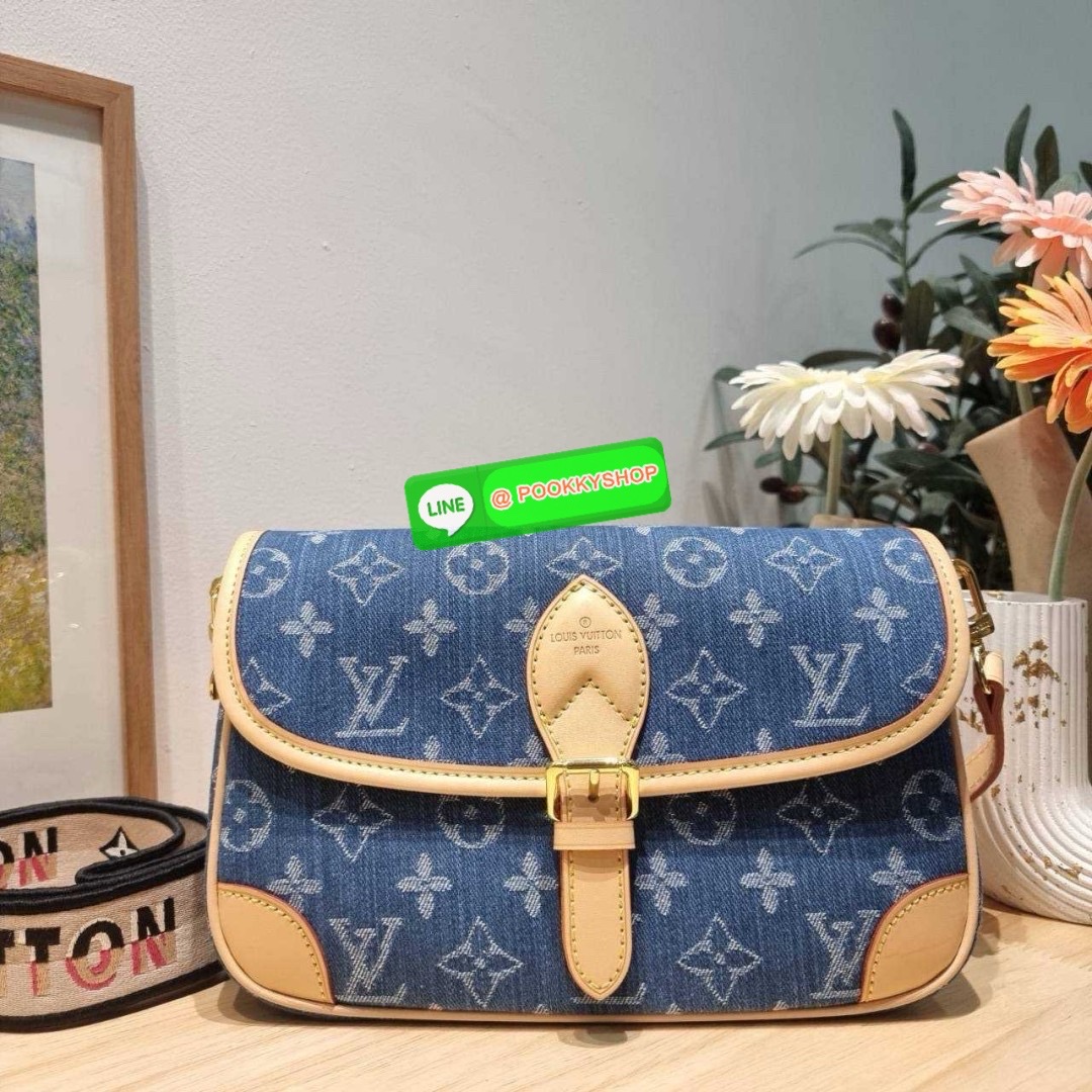 LV diane monogram denim bag 🔆 Details กระเป๋ามัลติฟังก์ชั่นสุดคุ้มจากเคาน์เตอร์ dutyfree ดีไซน์ใหม่ ออกมาได้น่ารักน่าใช้มากๆ สียีนส์สวยมีเสน่ห์