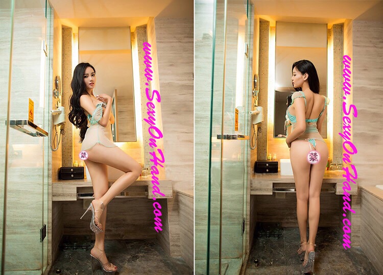 ชุดนอนเซ็กซี่ ชุดนอนซีทรู สีเขียวฟ้า สีหวานมากๆ แต่งปักลูกไม้ ช่วงอก และ ขอบชุด มีรองโครงที่ตัวเสื้อด้านใน กางเกงในจีสตริงแต่งงานปัก และแต่งเชือกริบบิ้่นสีชมพู สีหวานลูกกวาดน่ากินมากๆคะ (ช่วงอกด้านหลัง มีตะขอเกี่ยวแบบบรา ด้านในมีรองโครงให้คะ）