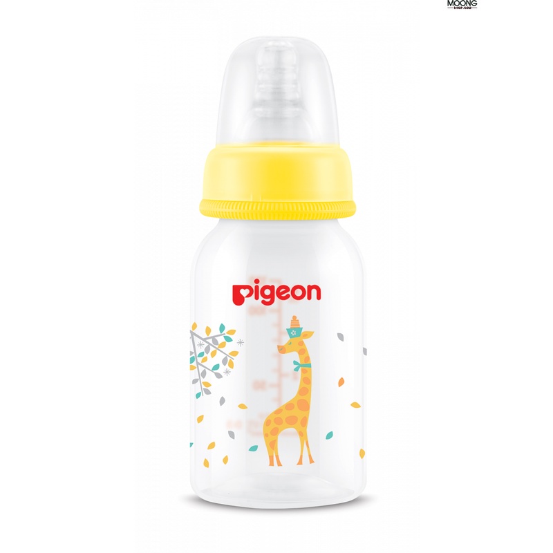 Pigeon ขวดนมพีเจ้น RPP ลายยีราฟ จุกนมเสมือนนมมารดา มินิ 4 ออนซ์ แพค 2 ฟรี 1