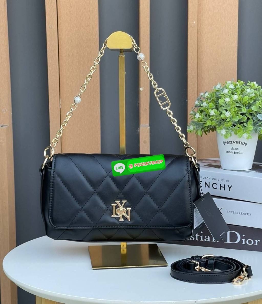 กระเป๋าสะพาย Lyn แท้ Outlet กระเป๋าสะพาย มีสองสาย สายโซ่ และสายยาวปรับได้