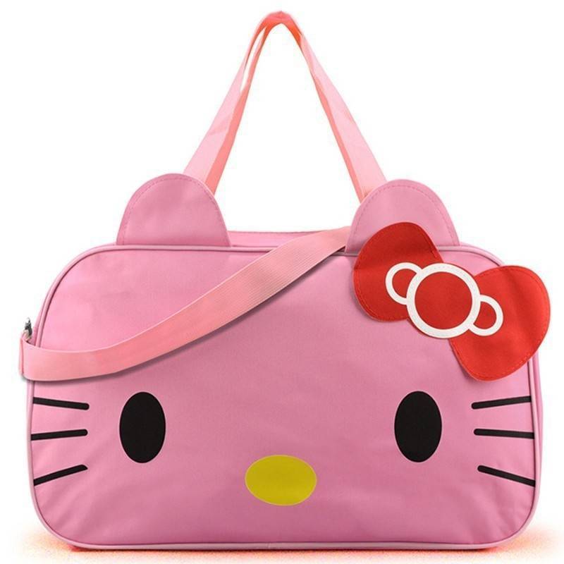 แบบขายดี มาเพิ่มค่ะ กระเป๋าแฟชั่นนำเข้า มาใหม่ พร้อมส่ง กระเป๋าเดินทางลาย KITTY น่ารักมาก วัสดุผ้าร่มกันน้ำ ด้านในใส่ของได้เยอะ ขนาดกำลังดีจะถือหรือสะพายก็สะดวก ใบนี้สุดคุ้มมากจ้า