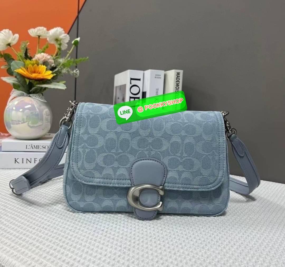 Coach Soft Tabby Shoulder Bag In Signature Denim
