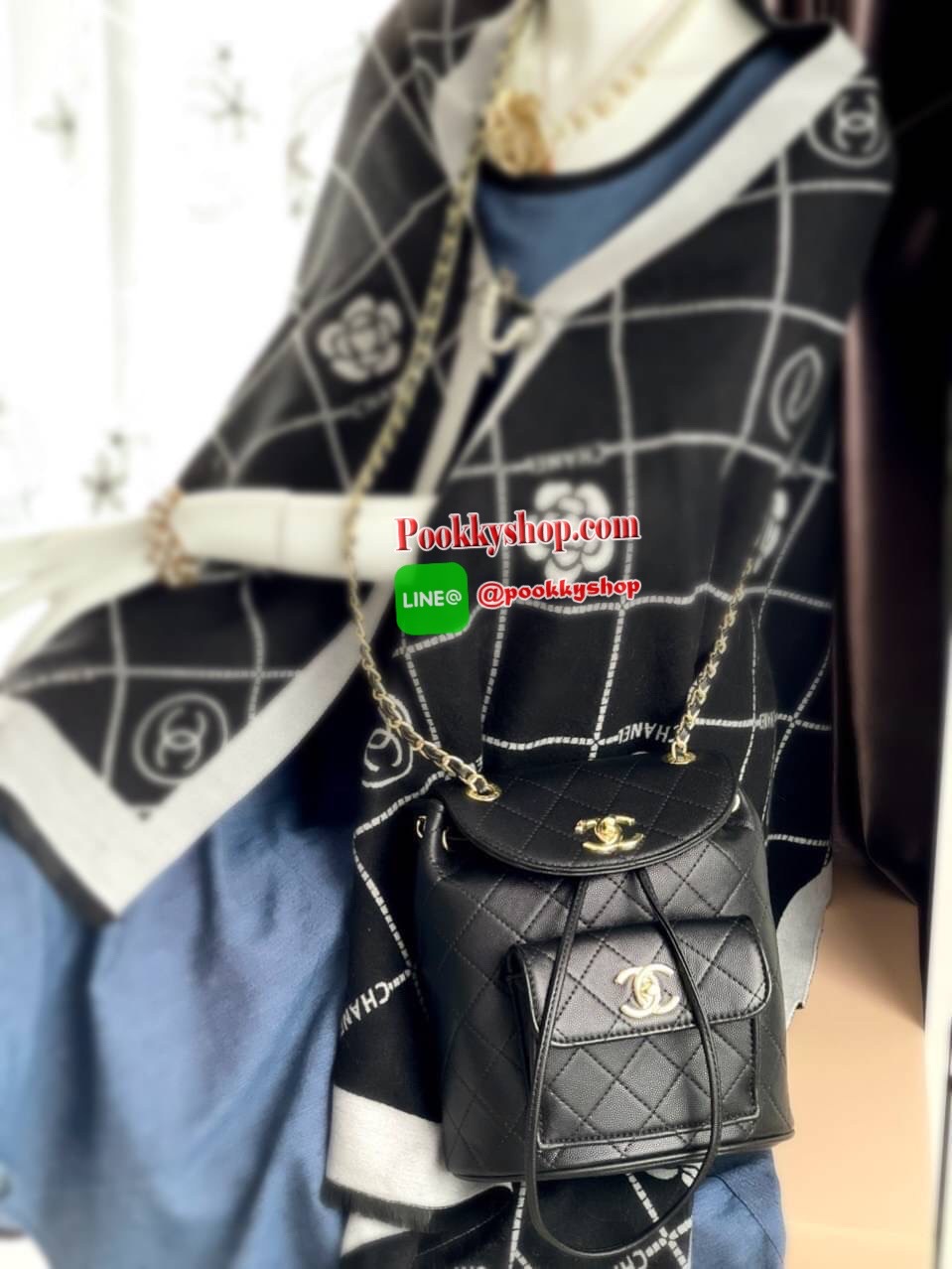 Chanel Backpack Caviar Small SIZE AND FIT