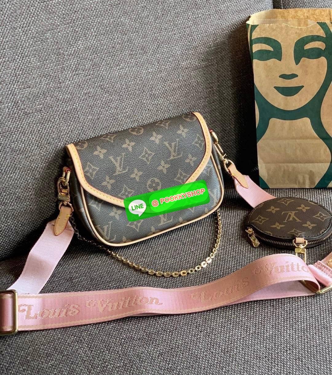 💥LIMITED EDITION LV PREMIUM GIFT LV MULTI POCHETTE ACCESSORIES 💥พร้อมส่งที่ไทย รุ่นหายากมากๆ สุดคุ้ม!! สินค้าพรีเมี่ยมกิ๊ฟ ตปท. ✔️กระเป๋าวัสดุหนังแท้อย่างดี ที่รังสรรค์ออกแบบให้สะพายข้างได้;หรือเปลี่ยนสายเป็นหิ้วหรือคล้องไหล่ได้