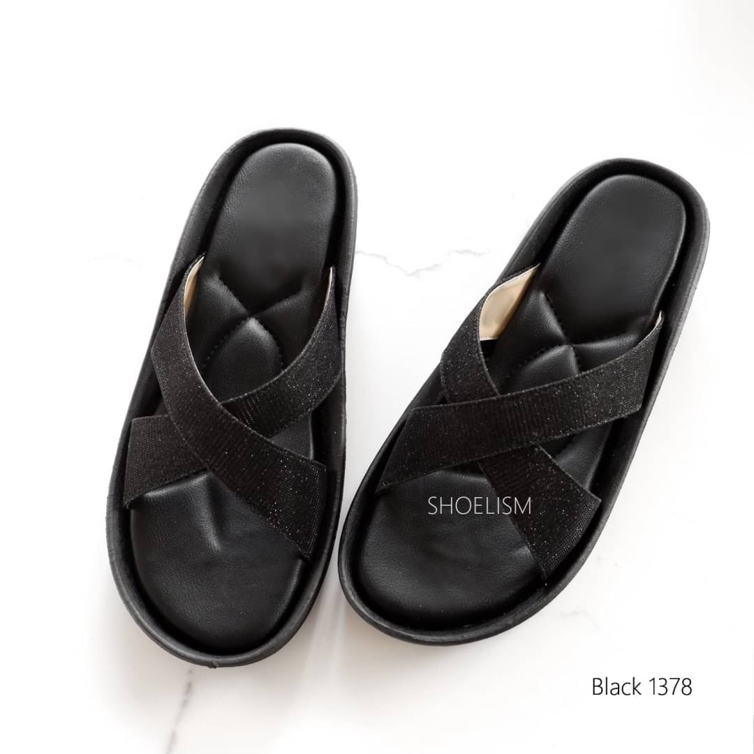 รองเท้าลำลองส้นเตารีด หนังนิ่ม แบบหน้าไขว้ สวยทุกองศา น้ำหนักเบา พื้นนิ่ม ใส่สบาย งานขายดี ที่ใส่ได้ตลอดทุกวัน!