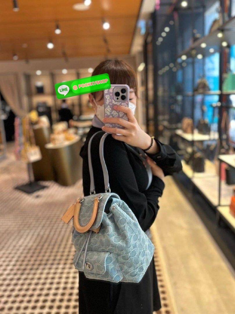 Coach Riya Backpack 21 Women Backpacks Shoulder Bag with Full Set of Coach Package