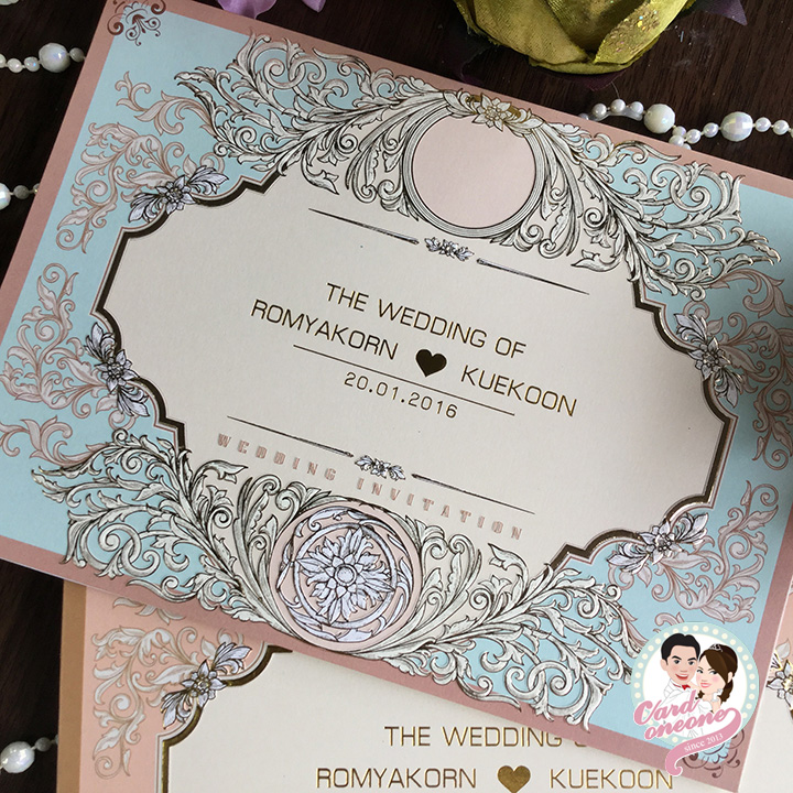 การ์ดแต่งงานวินเทจ