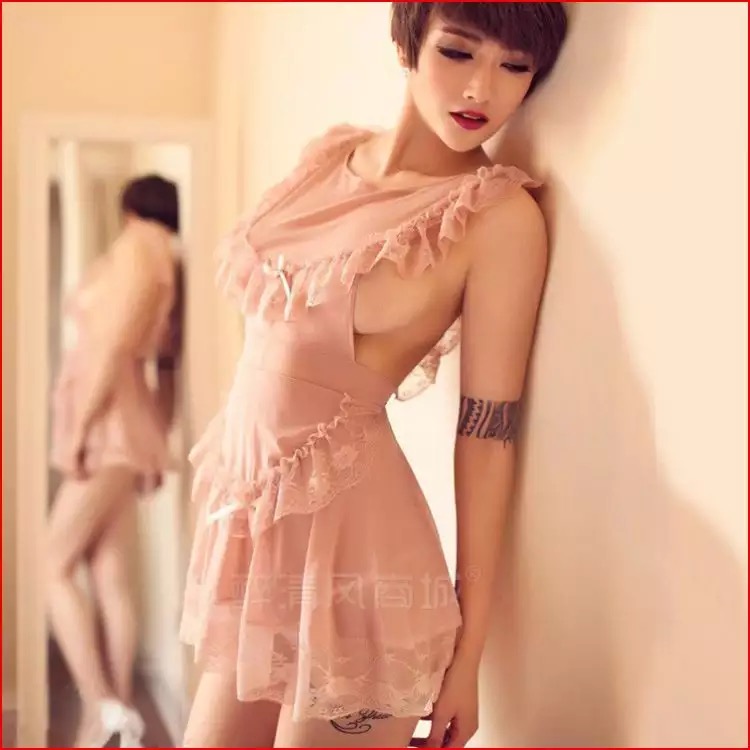 ชุดนอนซีทรู ชุดเมทสาว ซีทรูสีนูทเนื้อ เนื้อผ้าทิ้งตัว สวยหรูมากคะ